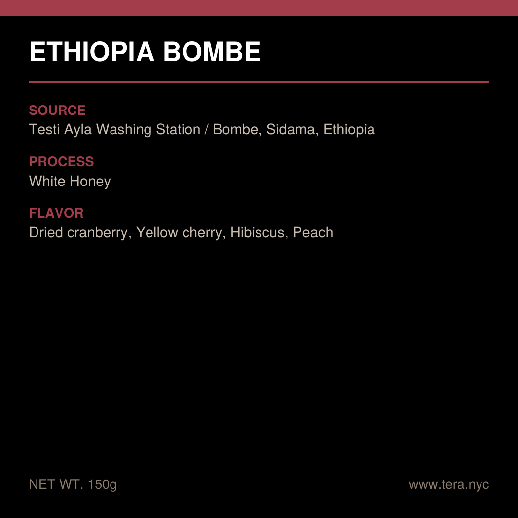 Ethiopia Sidama Bombe White Honey
